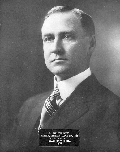 Black and white photograph of Harvey Earlton Hanes.