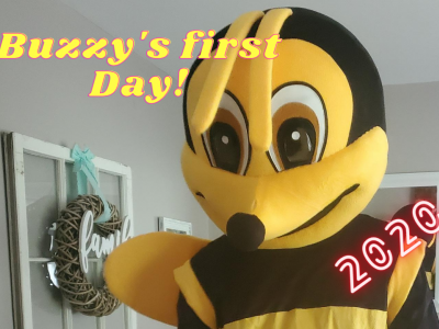 Buzzy Bee virtually welcomed students on their first day.